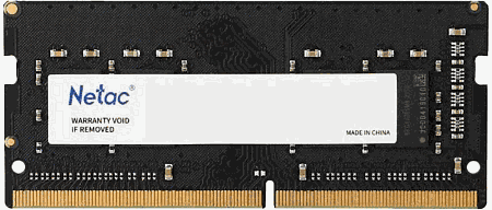SO-DIMM DDR4 8Gb PC-25600 3200MHz Netac Basic (NTBSD4N32SP-08) CL19; 1.2 В, фото 1