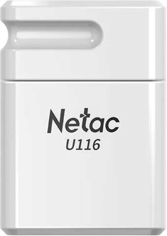 USB3.0 32Gb Netac U116 (NT03U116N-032G-32WH) USB 3.0 Type-A, пластик, с колпачком, белый, фото 1