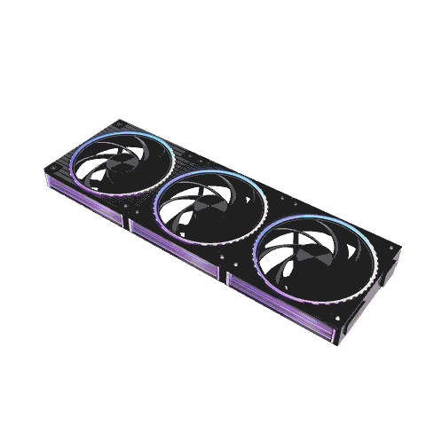 Комплект из 3 вентиляторов Zalman ZM-DF120 A3 Black, фото 1