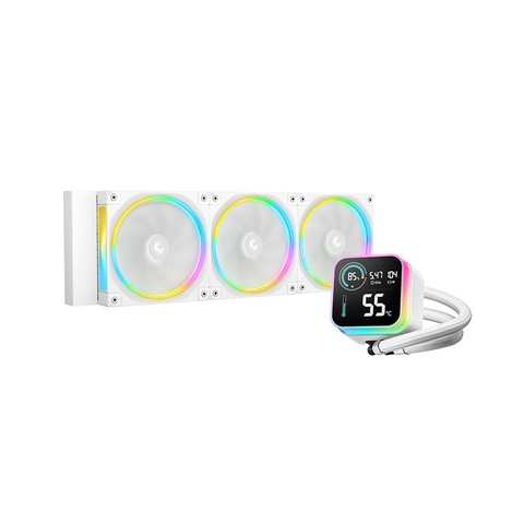Комплект водяного охлаждения Deepcool LQ360 Ultra ARGB WH, фото 1