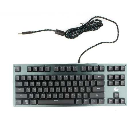 Клавиатура игровая KB-G540L Gembird механическая, Outemu Blue, металл, USB, подсветка, цвет серый, фото 1