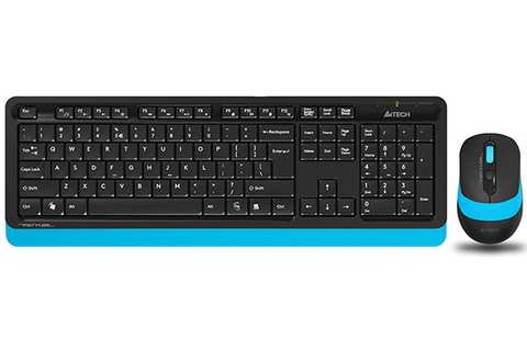 Клавиатура+Мышь A4Tech Fstyler FG1010 Black/Blue USB Wireless Multimedia, фото 1