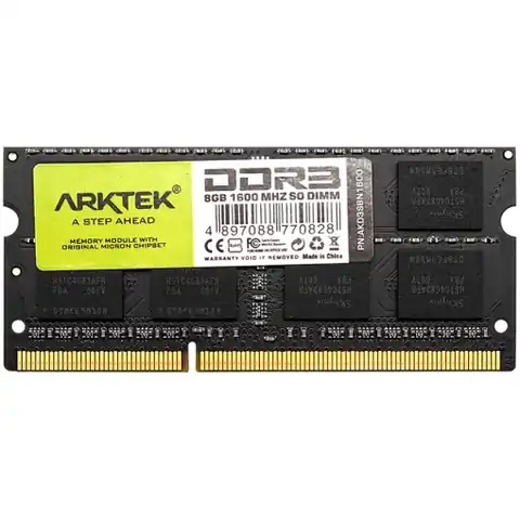 ARKTEK AKD3S8N1600 — DDR3 SO-DIMM 8 ГБ, 1600 МТ/с, фото 1