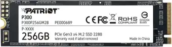SSD M.2 2280 M PCI Express 3.0 x4 Patriot 256GB P300 (P300P256GM28) 1700/1100 MBps TLC, фото 1