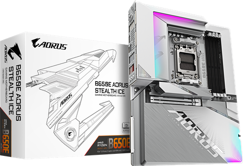 MB Gigabyte B650E AORUS STEALTH ICE, фото 1